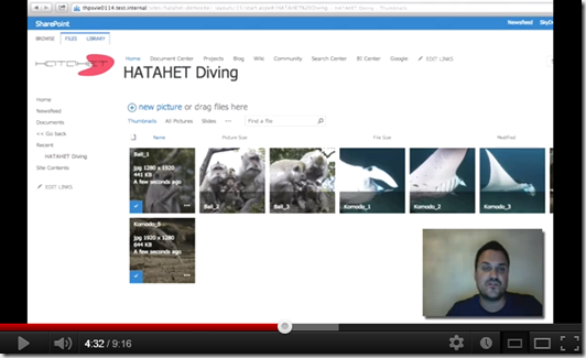 HATAHET SharePoint 2013 Screencast Working with the Picture Library on Apple OSX and Safari, Arbeiten mit Bildbibiotheken